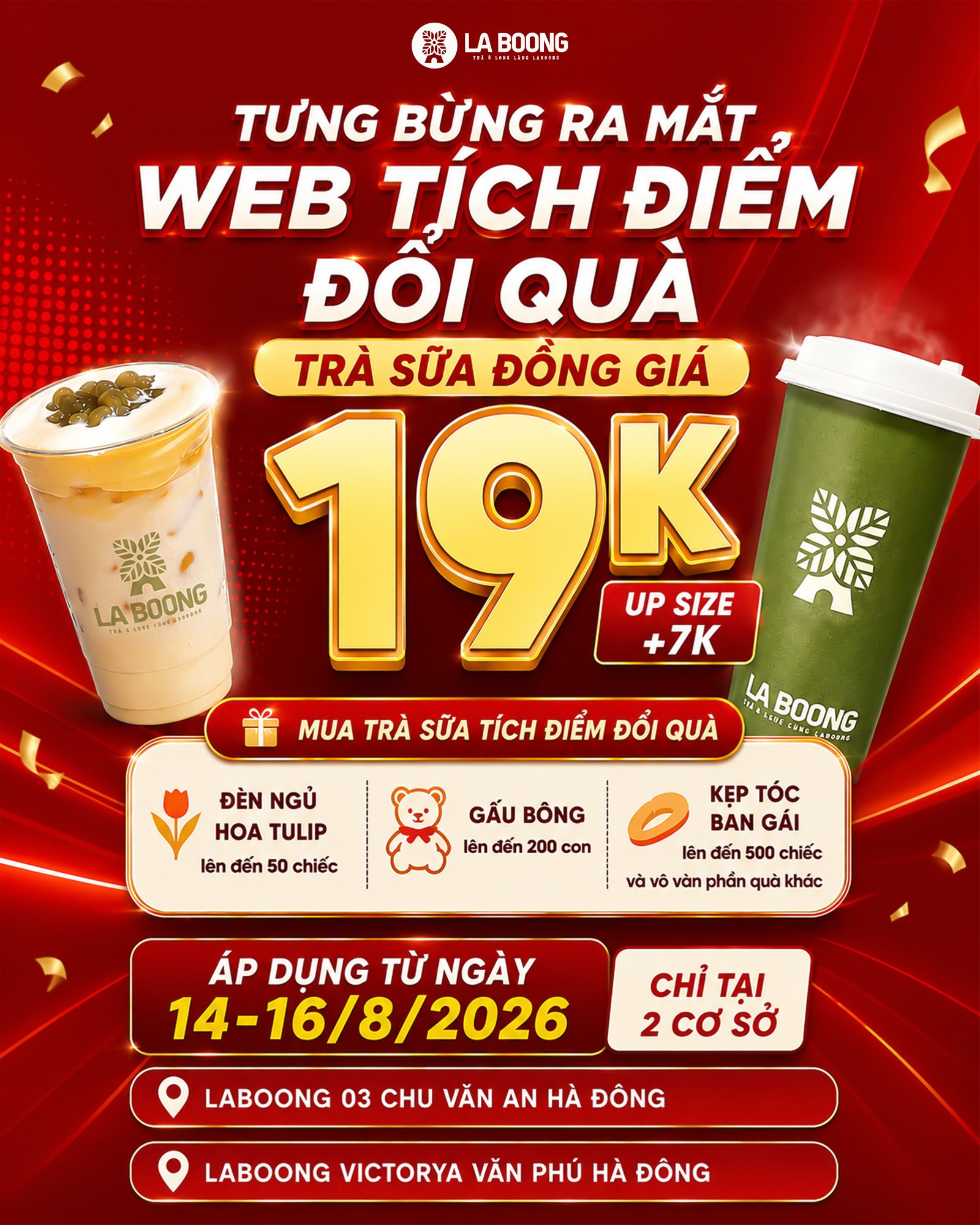 TRÀ SỮA LABOONG 19K